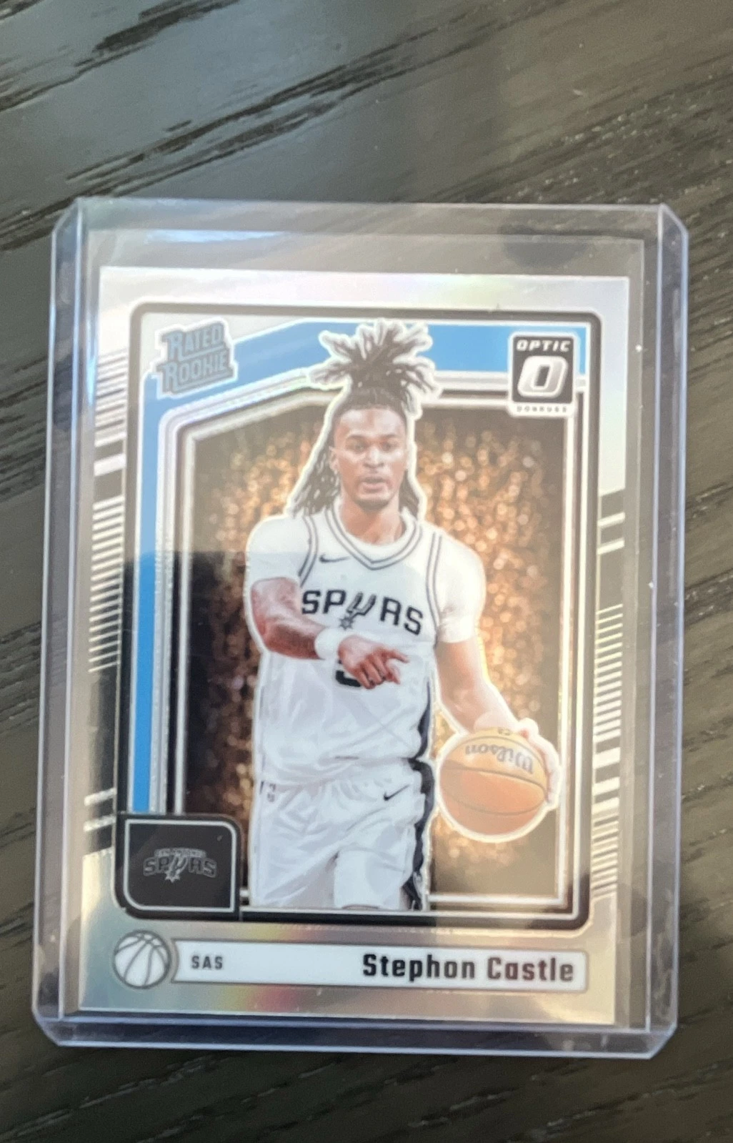 2024-25 Donruss Optic Holo Stephon Castle Rated Rookie basketball card