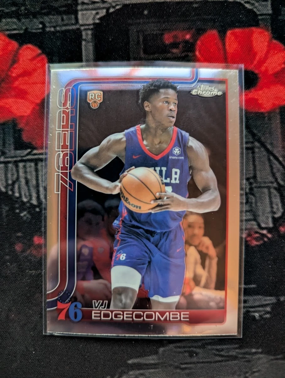 2025-26 Topps Chrome VJ Edgecombe Rookie #253 basketball card