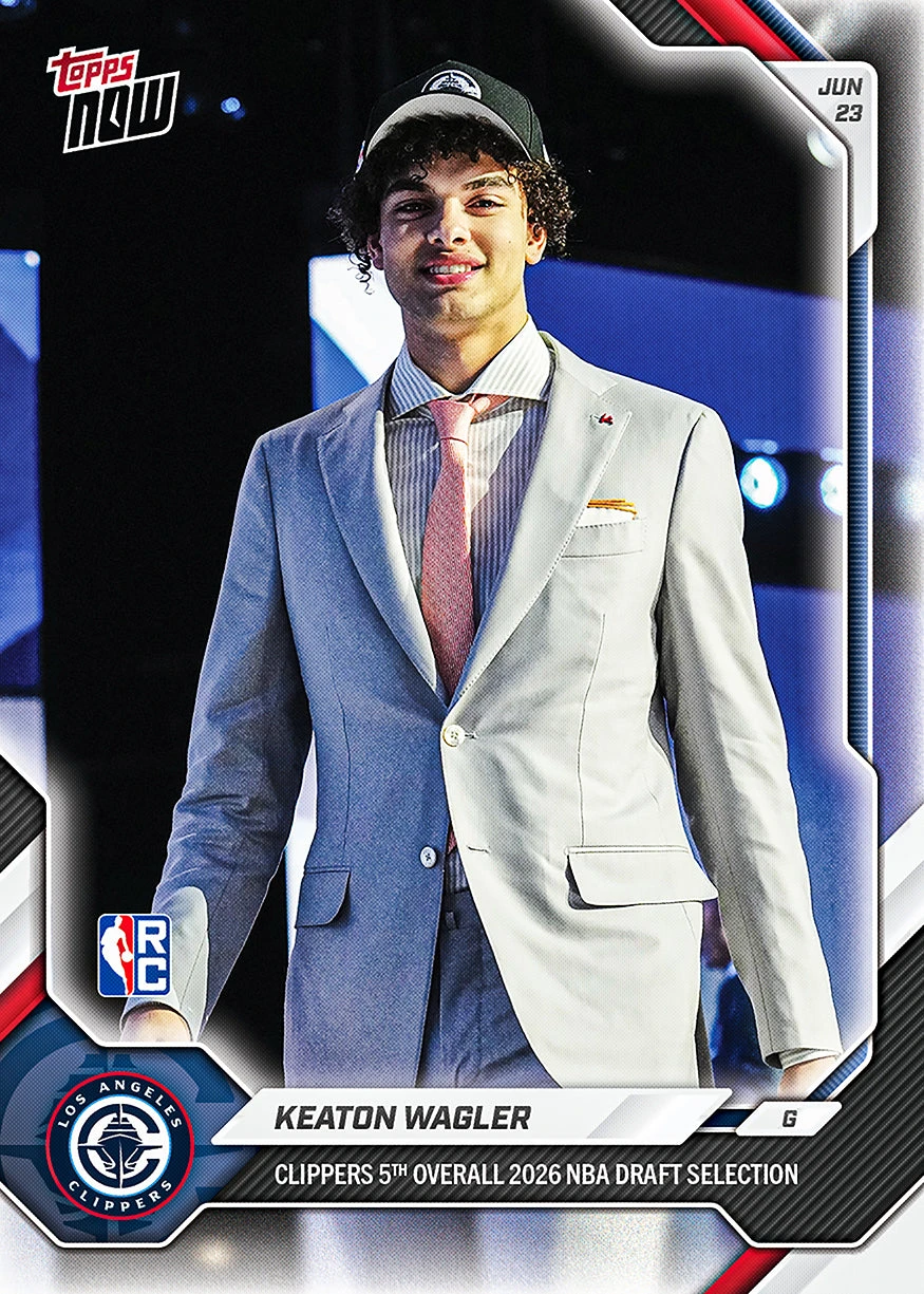 2026 Topps NOW NBA Draft Keaton Wagler Rookie basketball card