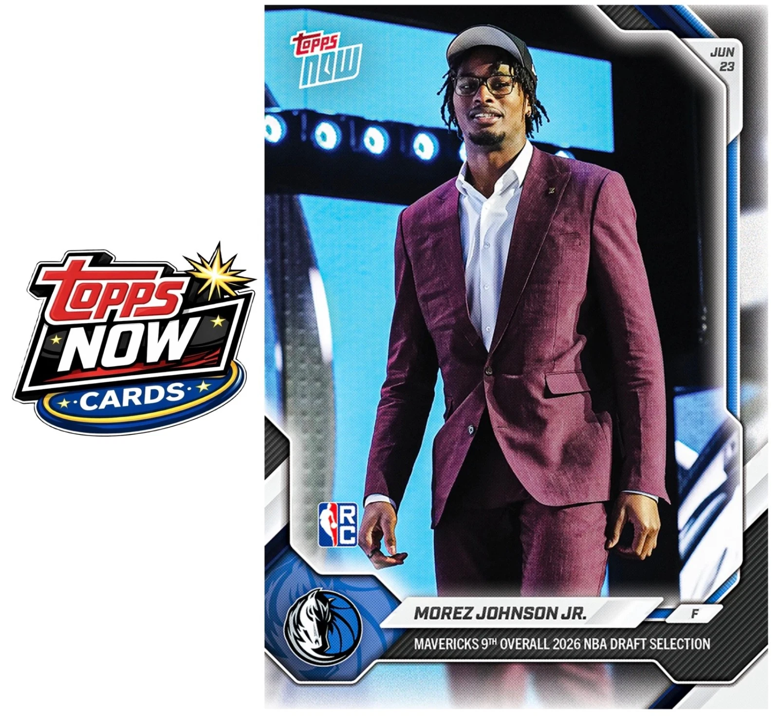 2025-26 Topps NOW NBA Draft Morez Johnson Jr. Rookie #MJOH basketball card